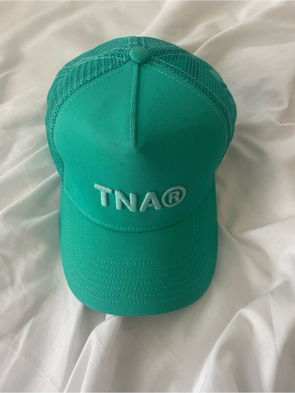 TNA Bright Teal Mesh-Back Trucker Cap